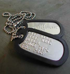 dog tags custom personalized military identification dog tags 269x283