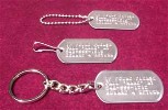 dog tag key tags