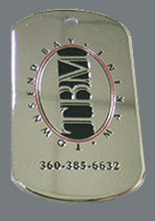 Photo Engraved Dog Tag