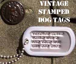 WW2, Korea, Vietnam dog tags