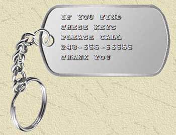 SIG 556 Keychain GI dog tag engraved many colors sig556 