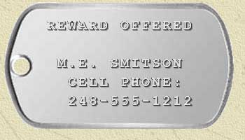 sample key tag text